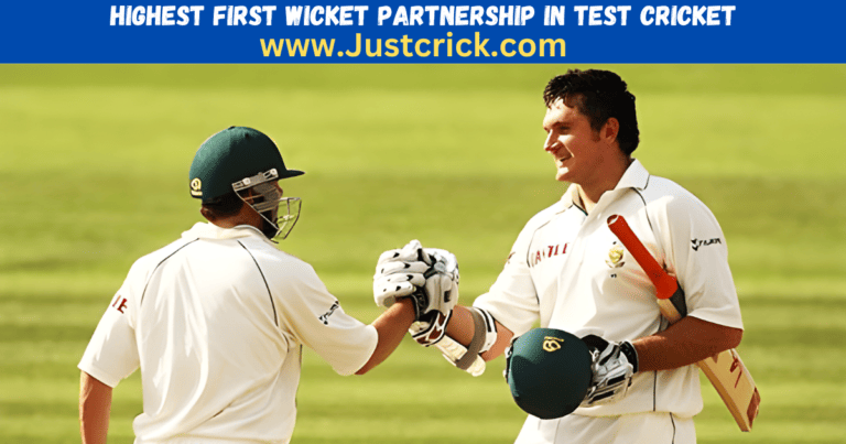 Highest 1st Wicket Partnership in Test