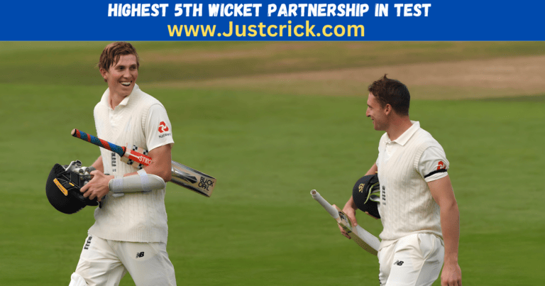Highest 5th Wicket Partnership in Test