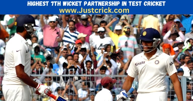 Highest 7th Wicket Partnership in Test