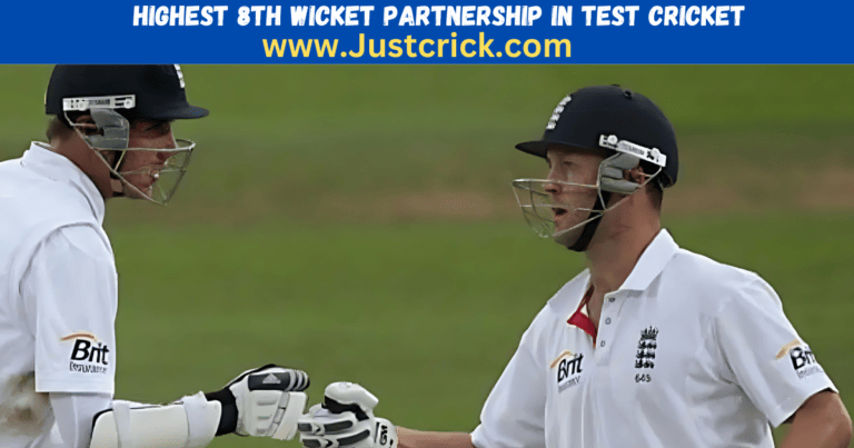 Highest 8th Wicket Partnership in Test Cricket