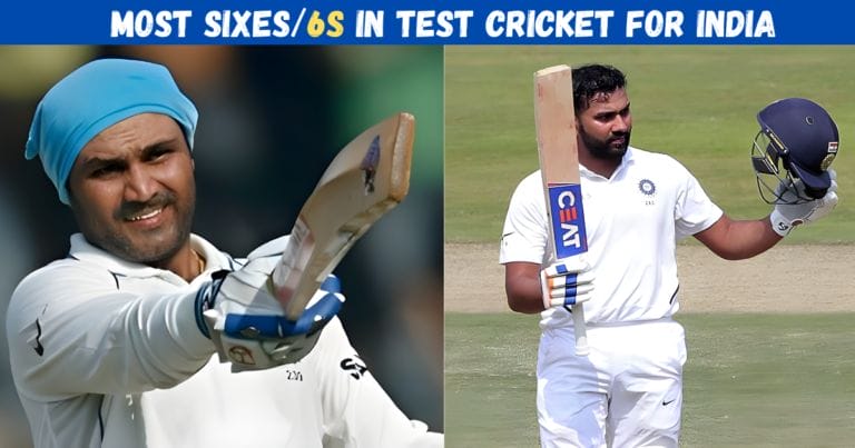 Most Sixes In Test Cricket For India