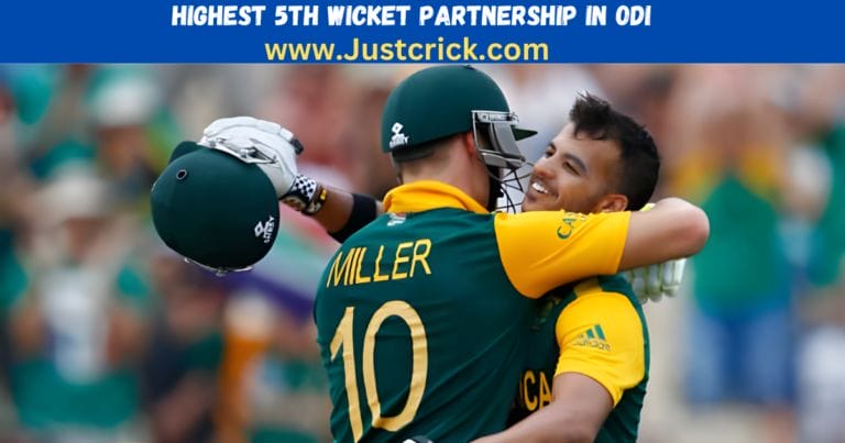 Highest 5th Wicket Partnership in ODI