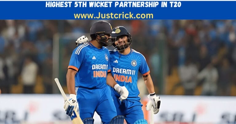 Highest 5th Wicket Partnership in T20 | Top 10