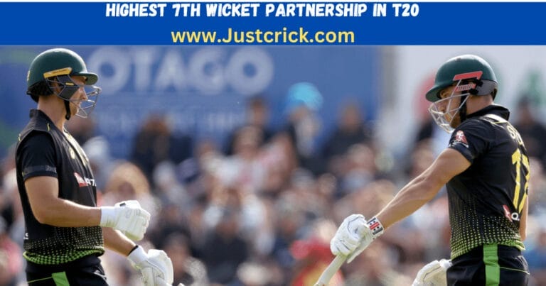 Highest 7th Wicket Partnership in T20 | Top 10