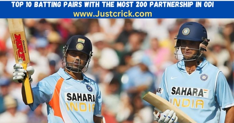 Most 200 Partnership in ODI